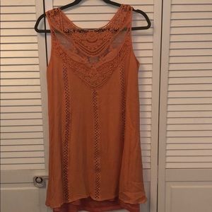 Altar’d state peach dress lace small
